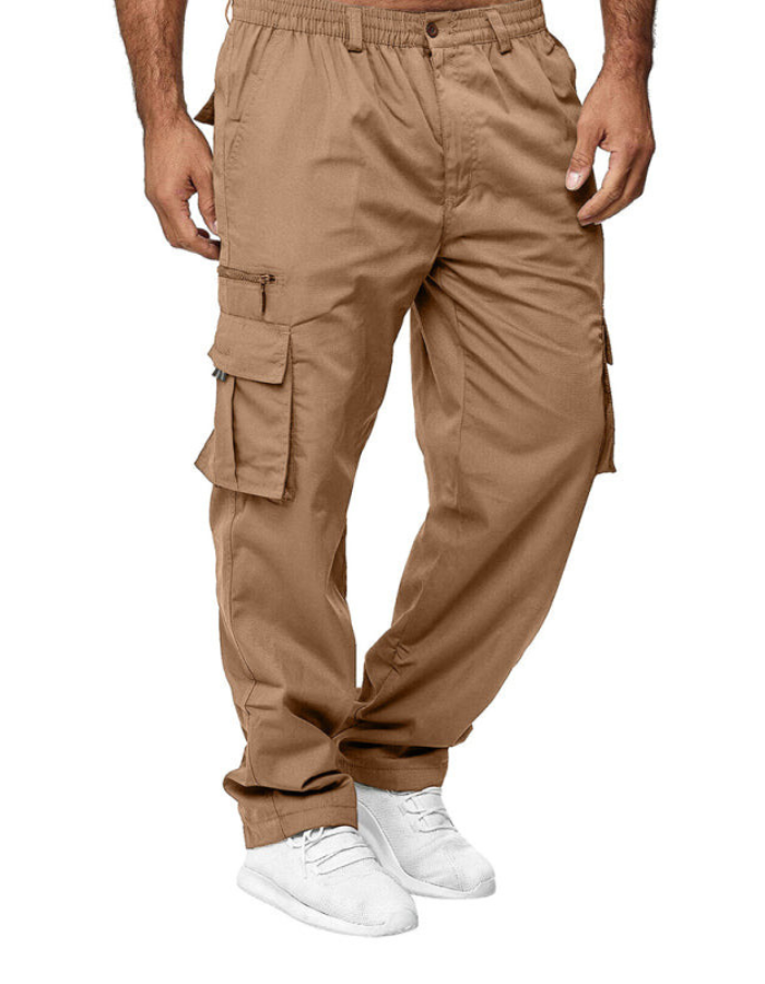 SHOPIQAT Men's Casual Multi-Pocket Loose Straight Cargo Pants - Premium from shopiqat - Just $7.900! Shop now at shopiqat